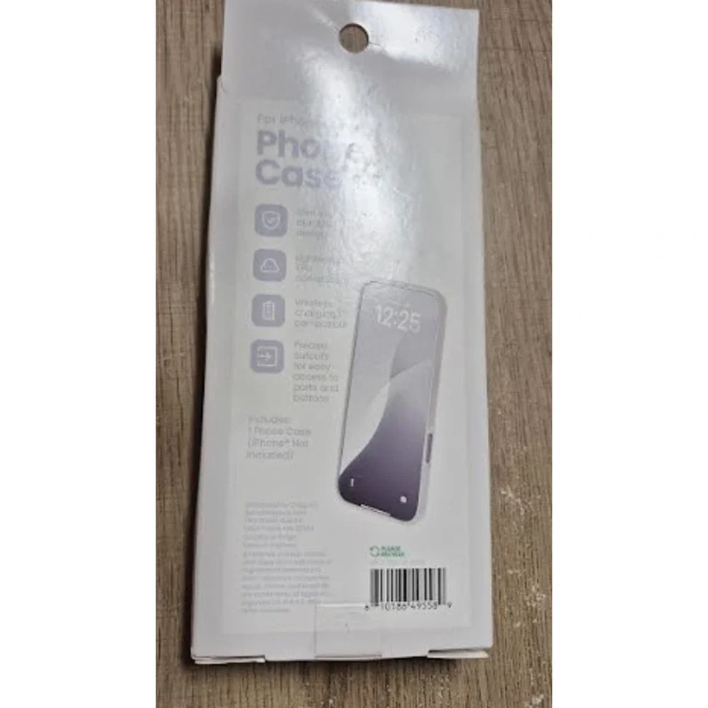 Heyday iPhone Air Phone Case White Slim TPU Wireless Charging Compatible s3